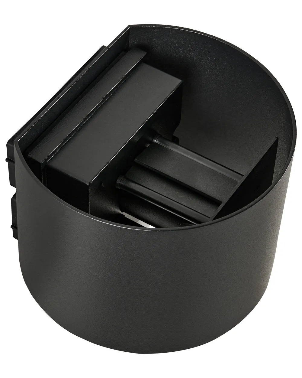 Set of 2 Outdoor LED Wall Lights MORAY with Motion Sensor Black_1102905