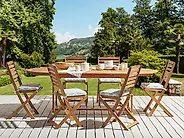Set of 6 Garden Chair Cushions TOLVE 39 x 31 cm Mint Green_1178588