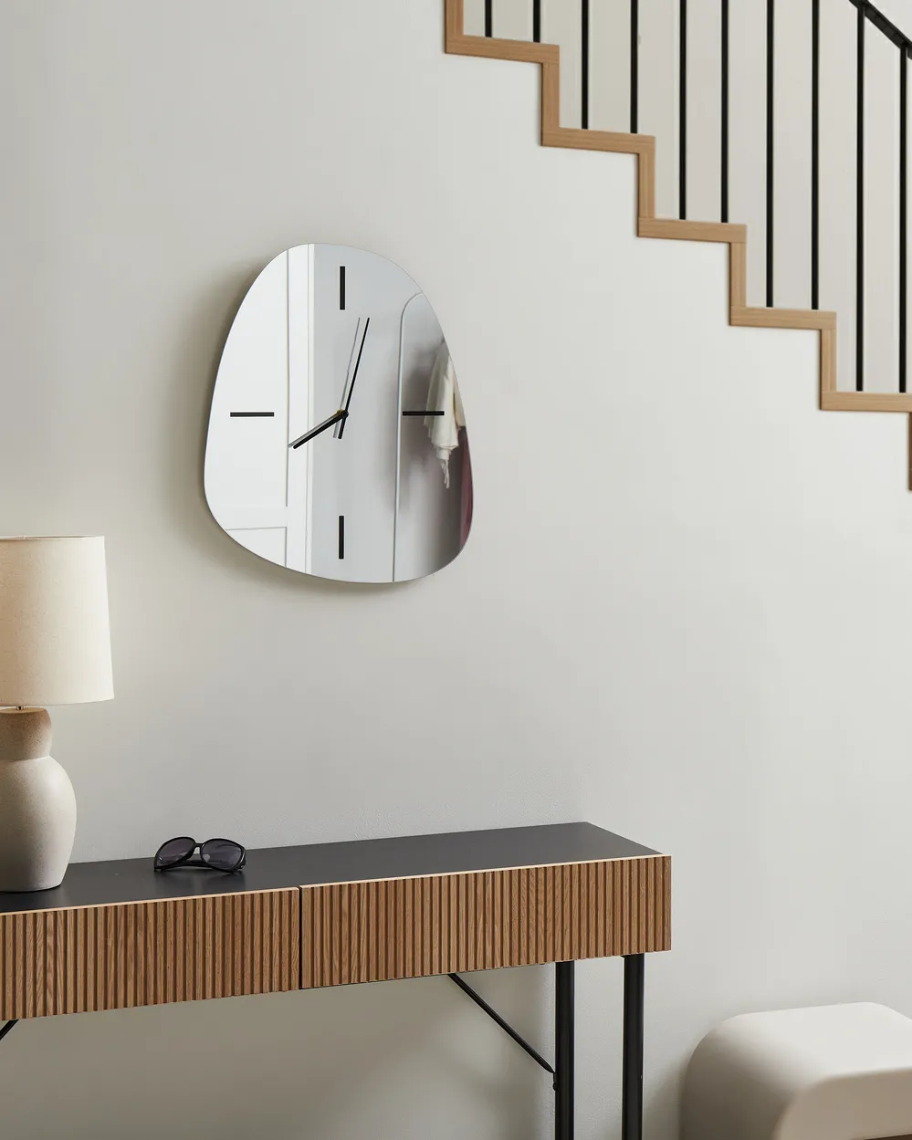 Wall Clock ALMANSA  45 cm Silver