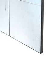 Wall Mirror RIMONT 80 cm 80 cm Glass Black_1099627