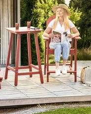 Trädgårdsbarstol ADIRONDACK Syntetiskt material Röd_941328