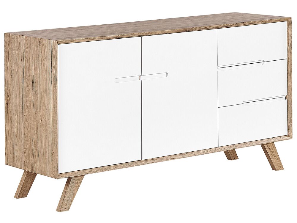 Skjenk med 2 dører FORESTER Brun/hvit