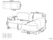Modular Sofa 2 Seater AMLI Boucle Off-White_1070056