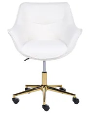 Desk Chair ARDELLE Boucle White_1085590