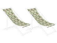 Set med 2 ersättningstyger för solstol ANZIO/AVELLINO 113 x 44 cm Rosa_819962