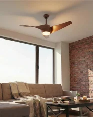 Ceiling Fan with Light PARIA with Remote Brown_1032496