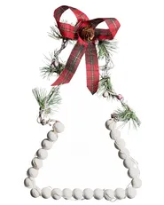 Set med 3 juldekorationer LED KYVESI 20/25/30 cm Julgran Vit_1027961