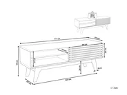 TV Stand TOLEDO II Brown/ White_816495