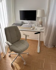 Manuellt höj- och sänkbart skrivbord DESTINAS 120 cm 72 cm Vit_1018129