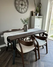 Ruokatuolisetti 2 kpl MAROA puu Vaaleanbeige_961750
