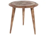 Set of 2 Side Tables TURUA Mango Wood Brown_857351
