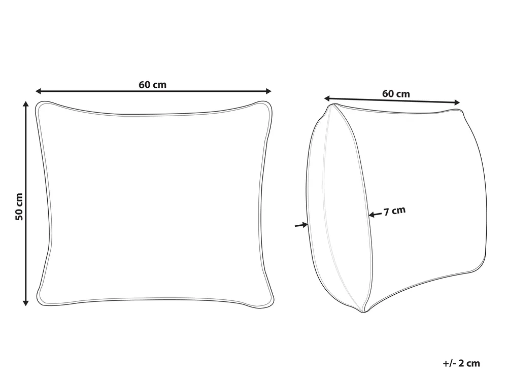 Bed Pillow PELISTER Low 50 x 60 cm Microfibre White_804492