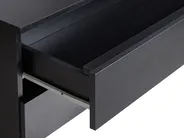 Bathroom Cabinet TERESINA with Wheels 80 cm Black_983960