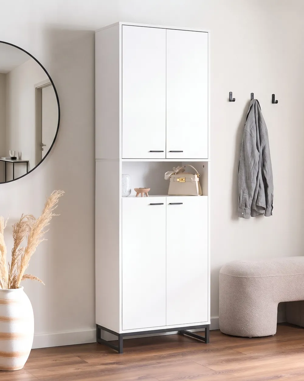 Shoe Storage Cabinet MATANE White