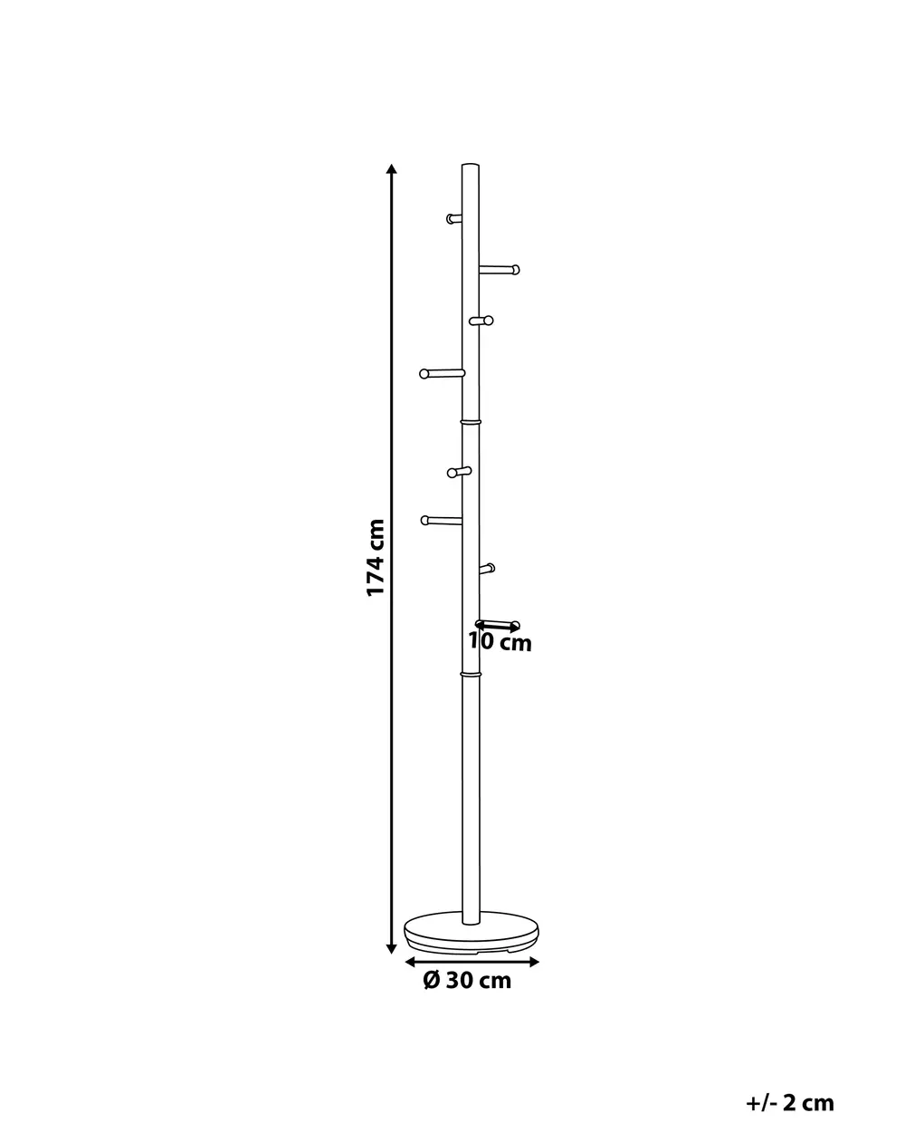 Coat Stand CLOVIS Gold_757207
