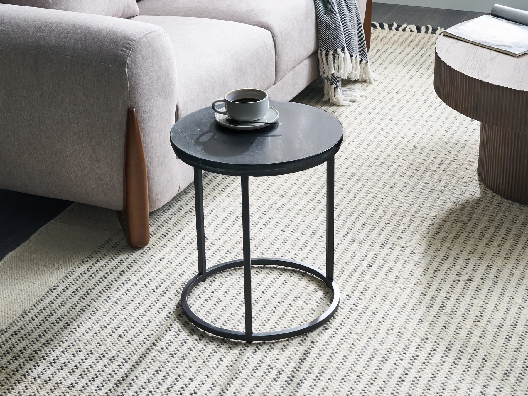 Side Table TYRELL Marble Black_1047477