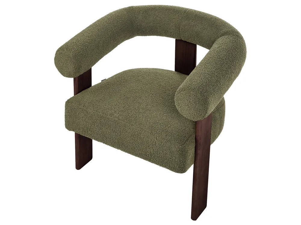 Living Room Set ILBRO Boucle Green/ Dark Brown_984953