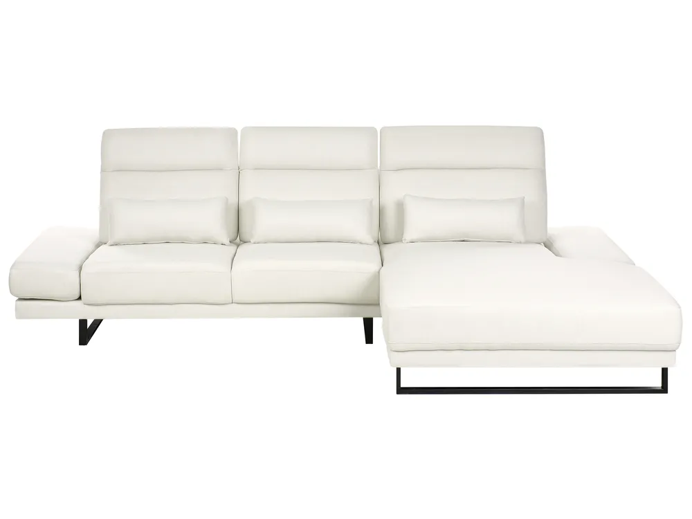 Corner Sofa 4 Seater IKAST Fabric Off-White Left Hand