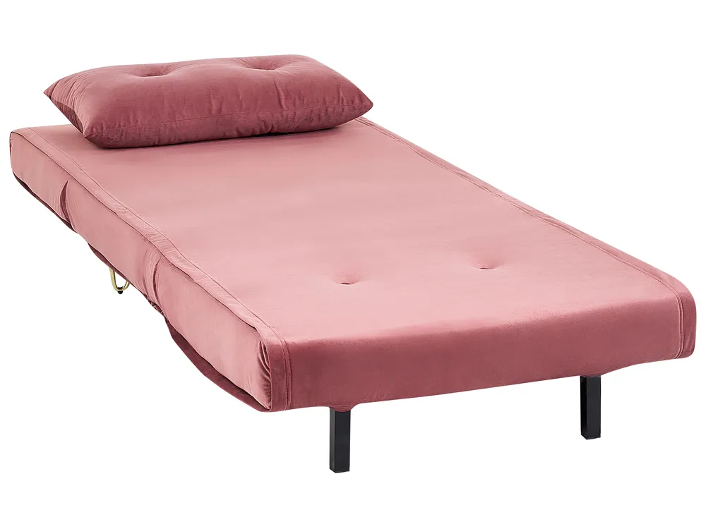 Living Room Set 3 Seater VESTFOLD Velvet Pink_851643