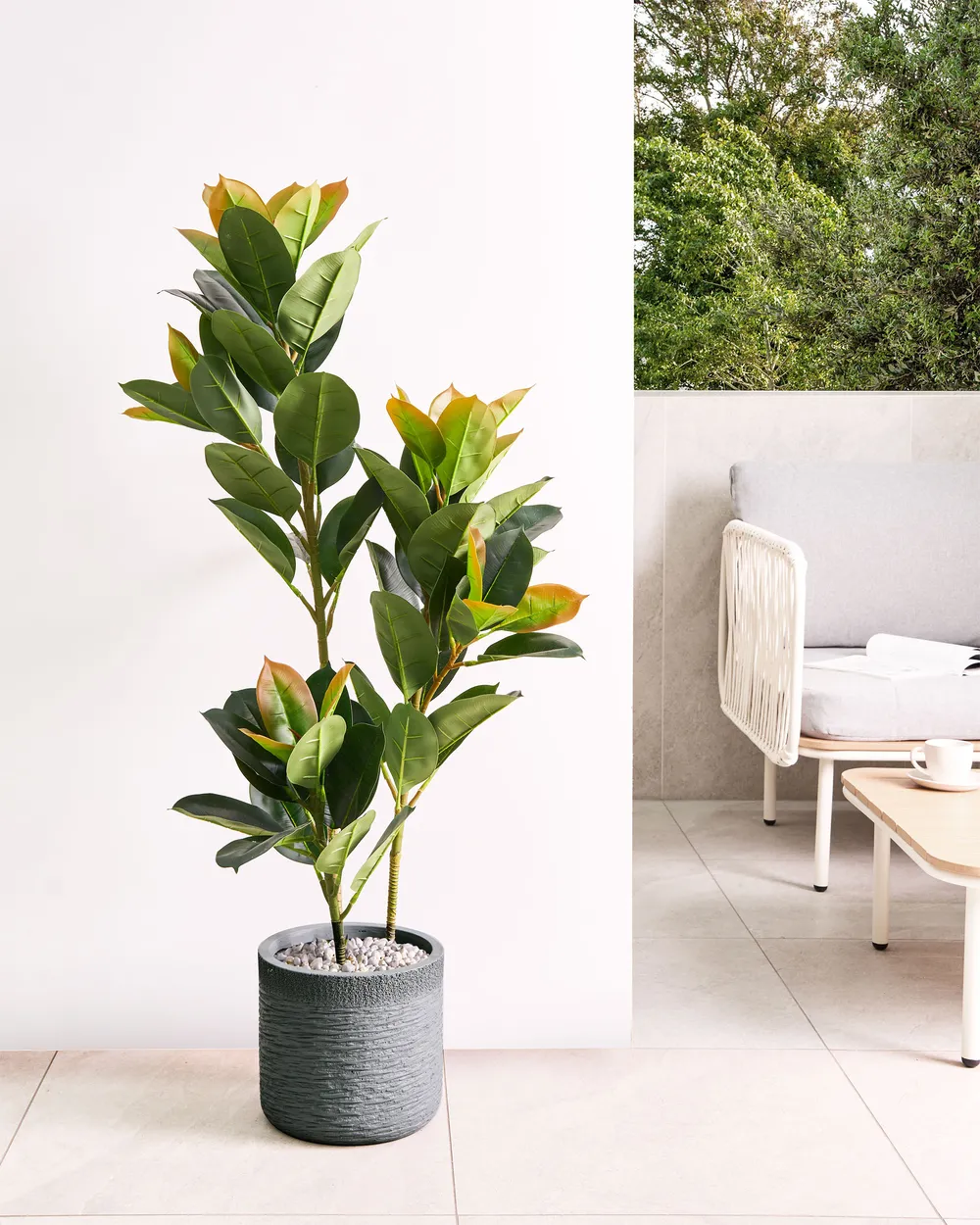 Plant Pot SAMOS 26 cm Grey