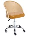 Desk Chair BALTIMORE Faux Leather Brown