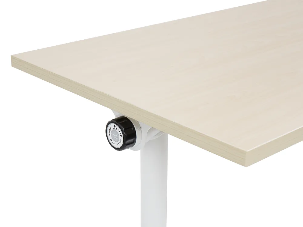 Työpöytä taitettava CAVI 160 cm 60 cm pyörillä Vaaleanruskea_922283