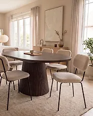 Set of 2 Chairs ADAIR Boucle Beige_1173649