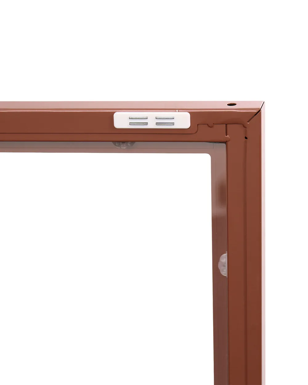 Vitriinisenkki NEWPORT 115 cm Metalli Kullanruskea_1123482