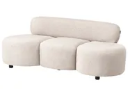 Soffa 3-sits BLAVAND Bouclé Beige_1061469