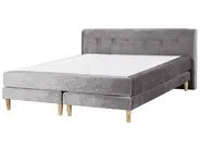 Divan Bed Velvet MARQUISE 180 x 200 cm (EU Super King) Grey_798427