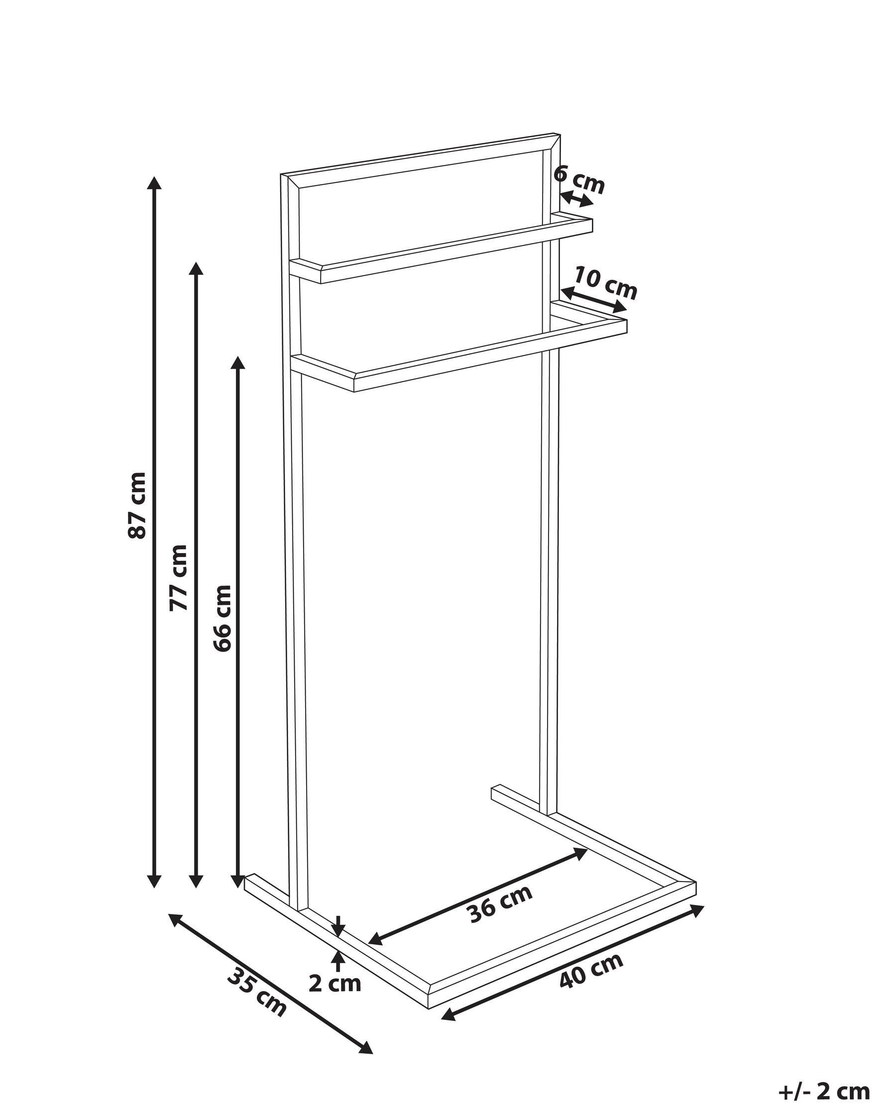 Towel Stand MELINCUE Metal Silver_1050176