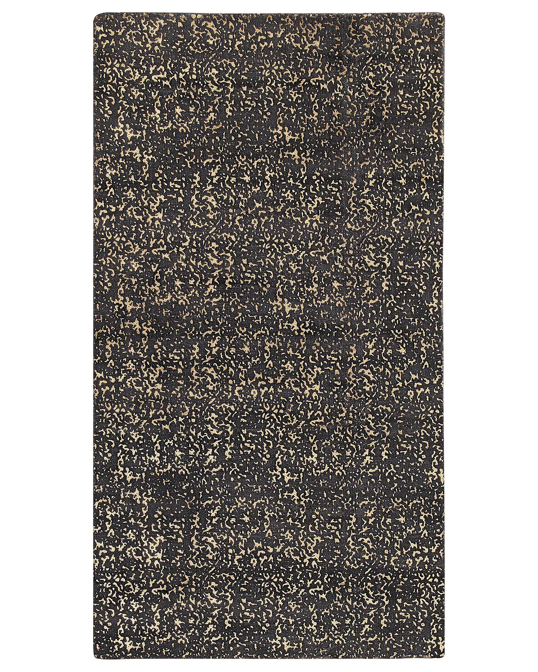 Rug ESEL Gold 80 x 150 cm Viscose_762517