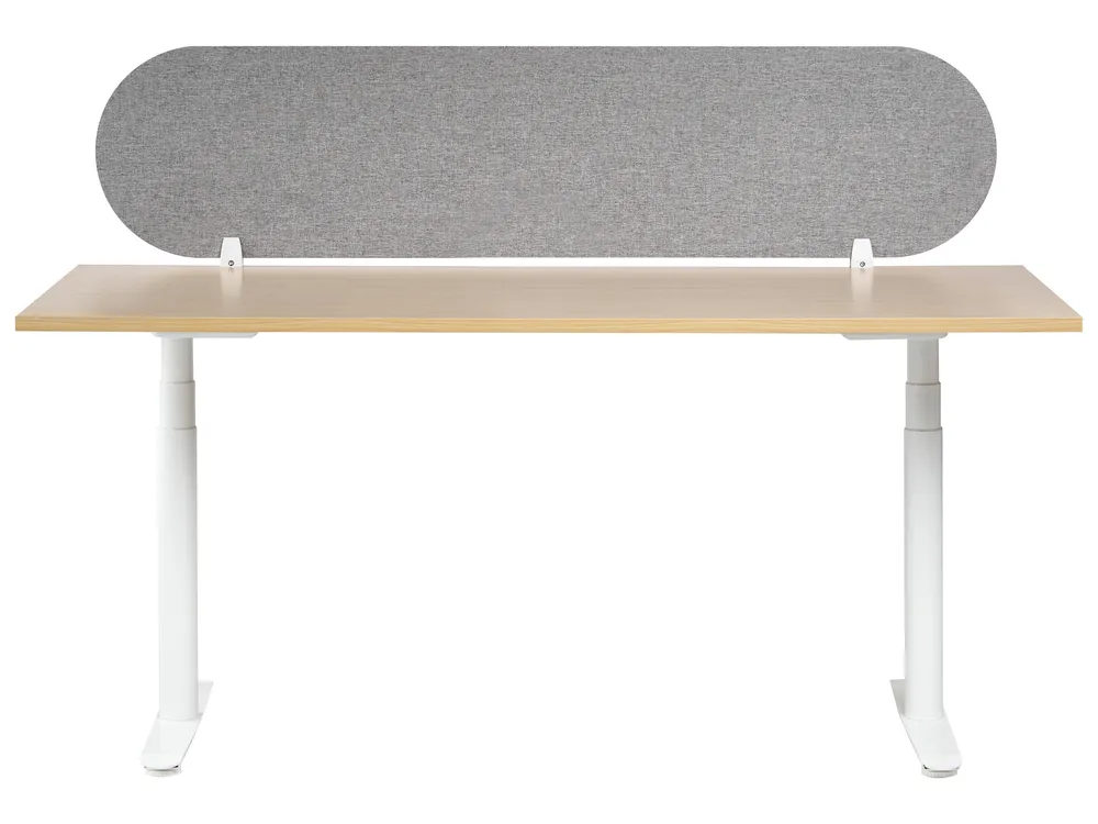 Skiljevägg för skrivbord SPARKY 160 x 40 cm Ljusgrå_1015290