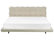 Bed Boucle SOULISSE 180 x 200 cm (EU Super King) Beige_1129664