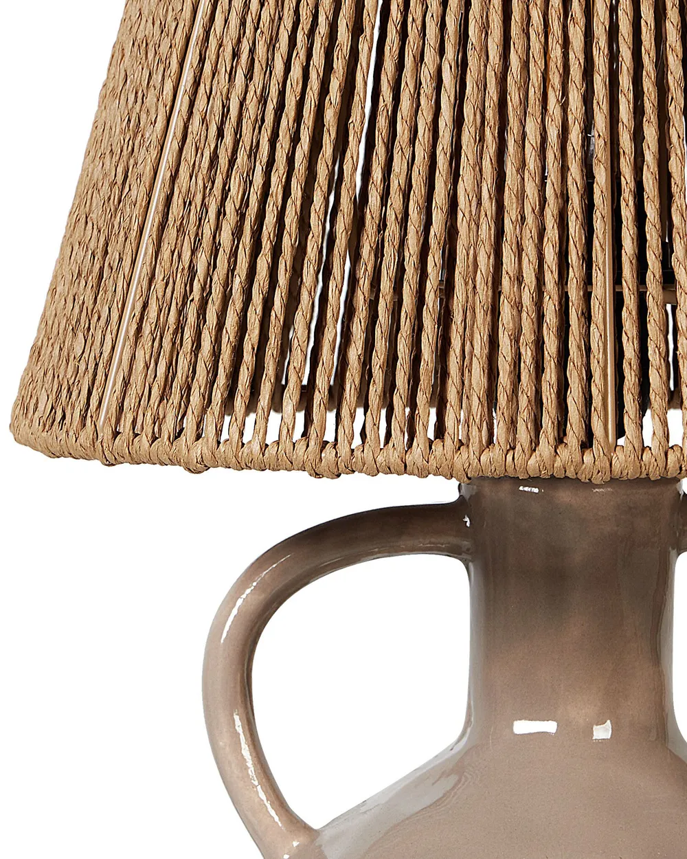 Bordslampa LARISSOS Keramik Taupe_897324