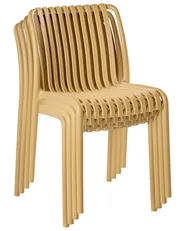 Set med 4 trädgårdsstolar ARICCIA Senapsgul_1051445