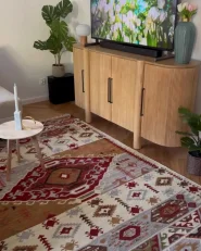 Rug PROSHYAN Multicolour 160 x 230 cm Kilim Wool_1001431