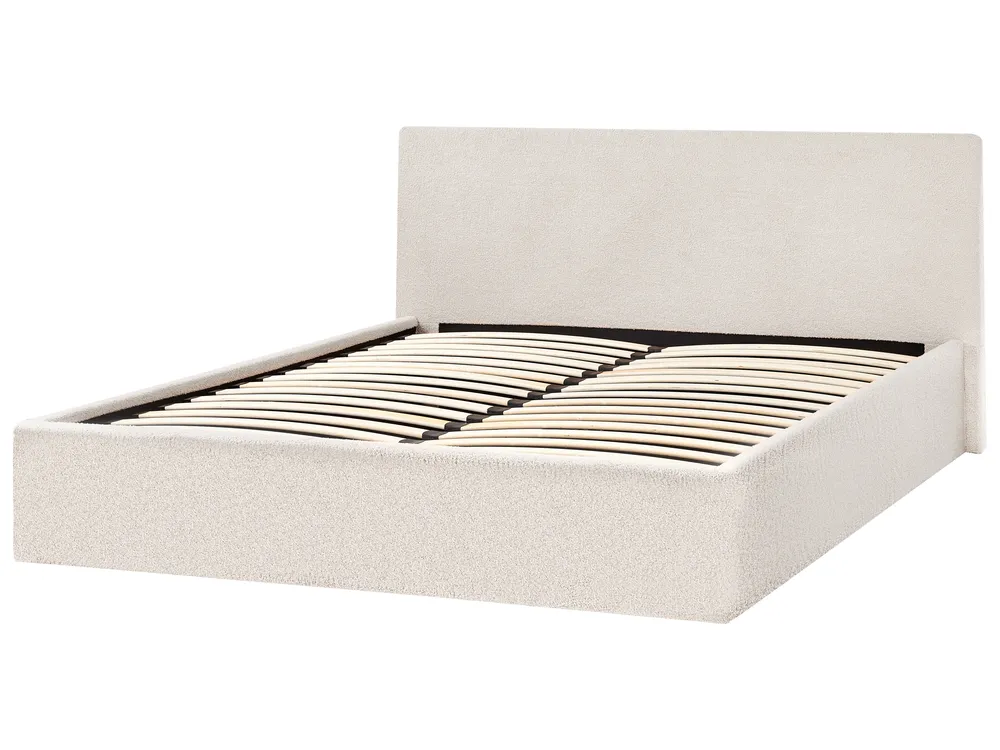 Ottoman Bed ORBEY Boucle Off-White 160 x 200 cm (EU King Size)_981726