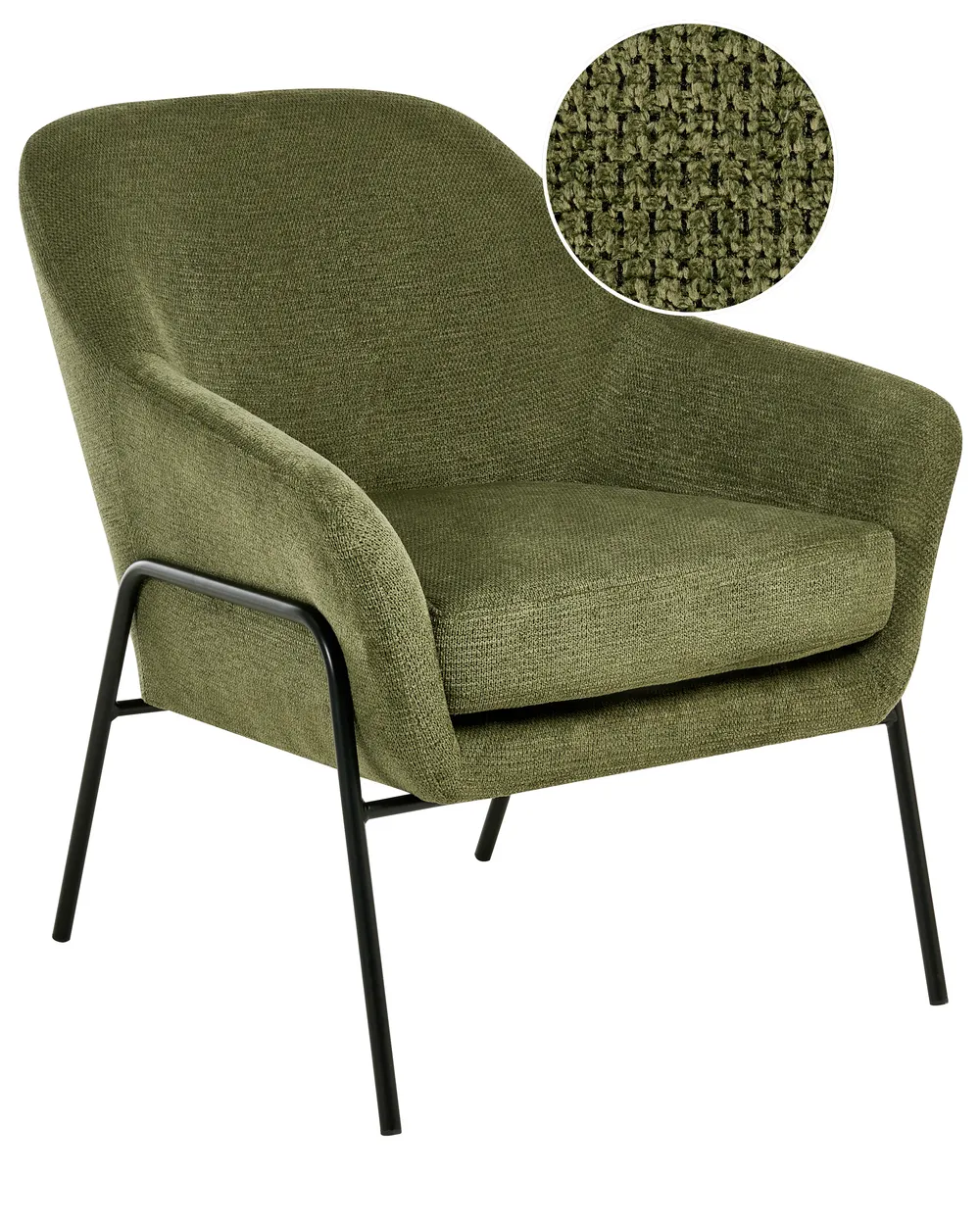 Armchair VEDDIGE Fabric Green