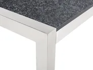 Garden Dining Set 6 Seater GROSSETO Triple Plate Granite Flamed Black_463083