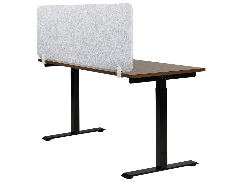 Skillevegg for skrivebord SPLIT 160 x 50 cm Grå_894540