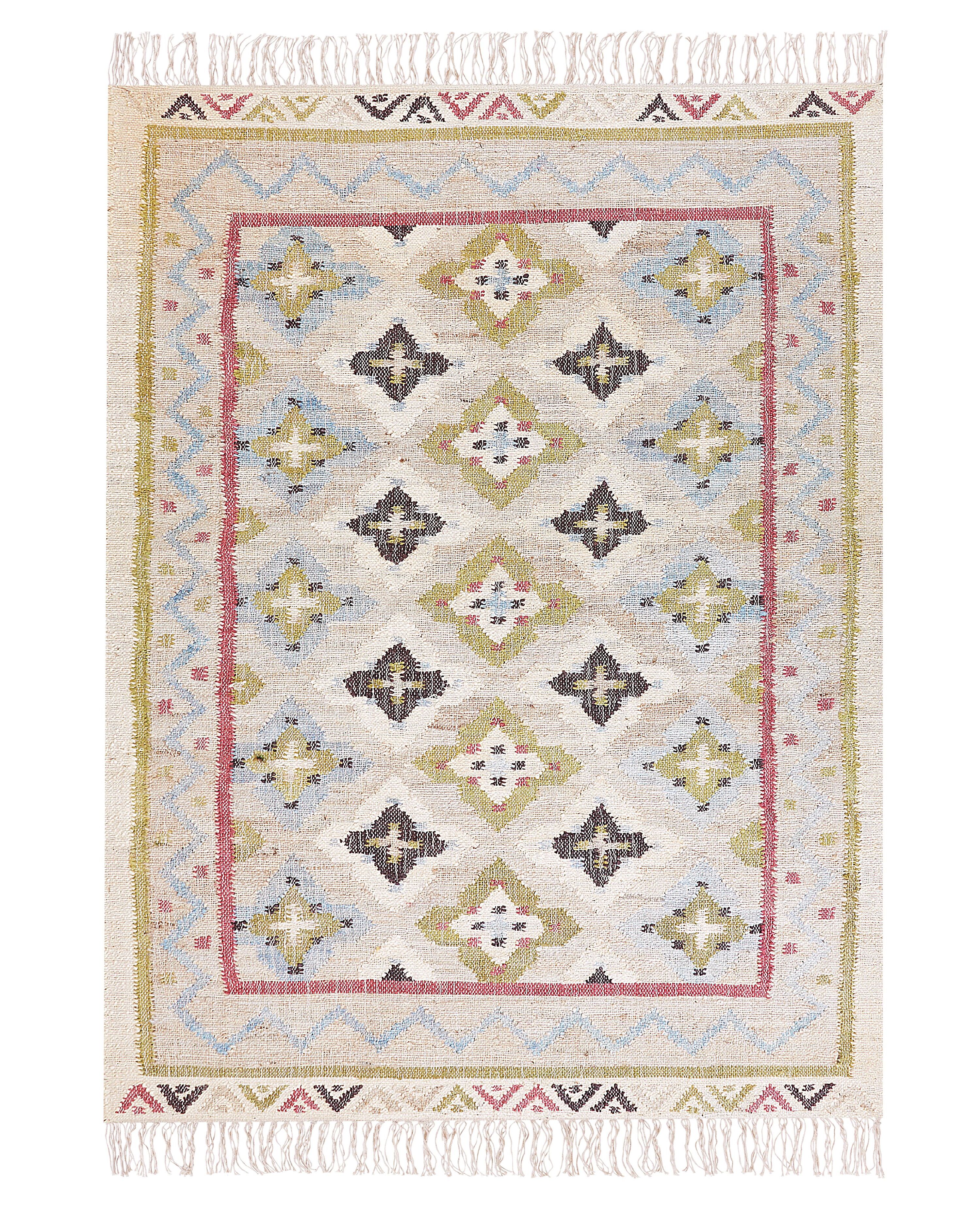 Rug TERKOS Multicolour 140 x 200 cm Jute_943463