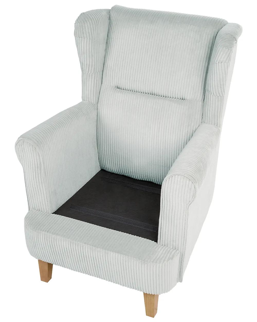 Wingback-tuoli ABSON Vakosametti Vaaleansininen_1186190