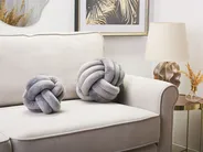 Throw Cushion MALNI 30 x 30 cm Velvet Grey Solid_815422