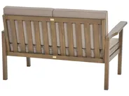 Garden Lounge Set with Table 4 Seater MANILA Acacia Wood Dark Brown_862464