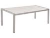 Garden Dining Table VERNIO 180 cm 90 cm Metal White