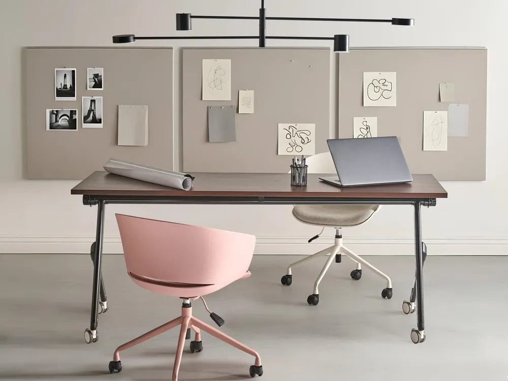 Foldable Office Desk BENDI 180 cm 60 cm Dark Brown