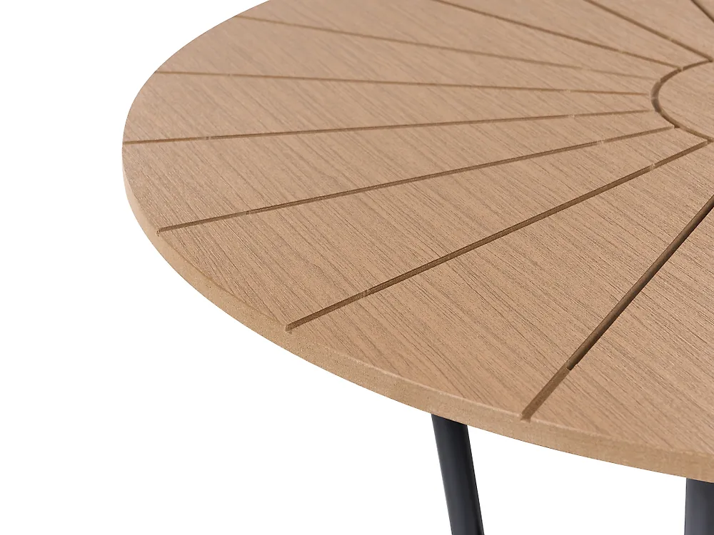 Spisebord til hagen LINOSA 80 cm 80 cm Metall Svart_1179406