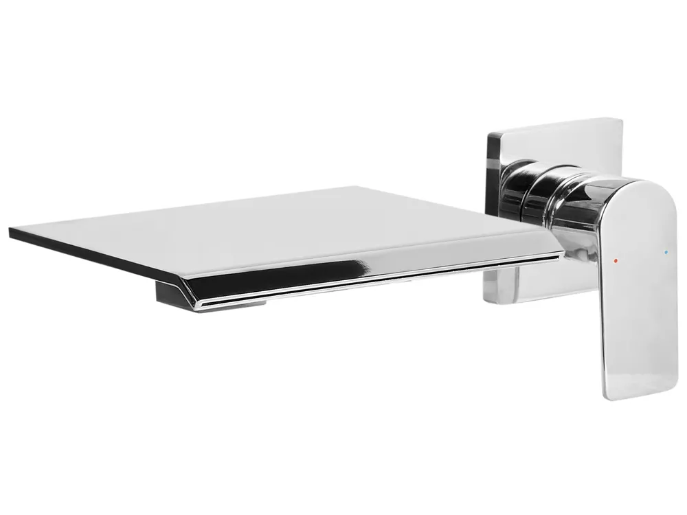 Wall Mounted Basin Mixer Tap APONWAO Brass Silver