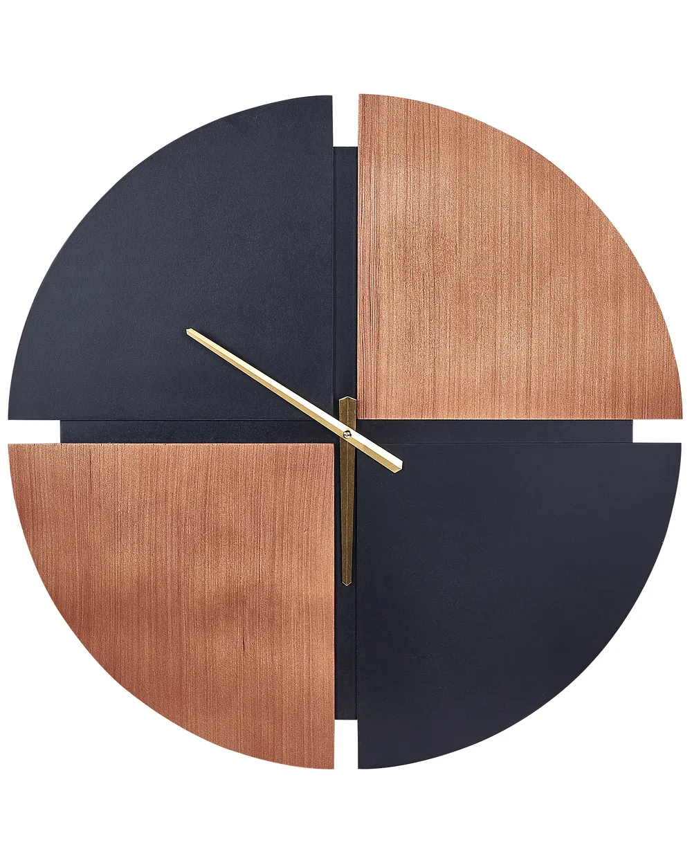 Wall Clock ARAMON 60 cm Brown/ Black